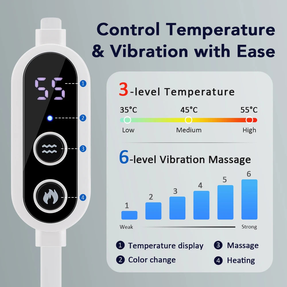 3-Level Hot Compress Electric Steam Eye Mask 3D Massage Constant Temperature Smart Timing Sleep Shading Sleeping Mask Eye Relief