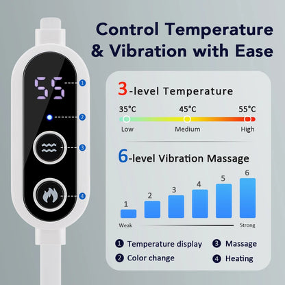 3-Level Hot Compress Electric Steam Eye Mask 3D Massage Constant Temperature Smart Timing Sleep Shading Sleeping Mask Eye Relief